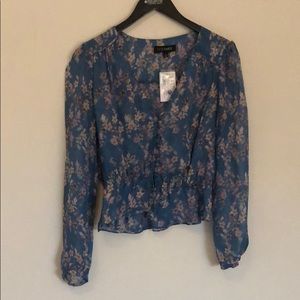 NWOT Internix Floral Blouse